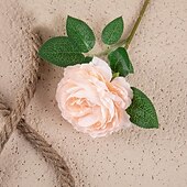 economico Il signor e la signora matrimonio-5 pezzi di rosa occidentale nucleo peonia singola testa fiore di simulazione decorazione della casa fiore artificiale fiore portatile di nozze