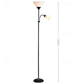 cheap LED Floor Lamp-Adjustable Black Floor Lamp with Reading Light Susan Modern Standing Lamp for Living Room/Office Lamp 72&quot; Tall - 150-watt with Side Reading Light Corner Lamp