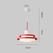 cheap Pendant Lights-LED Pendant Light Glass Metal Middle Century Bauhaus Equator 36cm Glass Hanging Lamps 110-240V