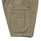abordables Classique-Homme Short Cargo Short Cordon Taille elastique Multi poche Plein Vestimentaire Court Extérieur du quotidien Sortie Mode Classique Noir Jaune
