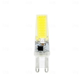 זול נורות דו-פיניות לד-10 יחידות g4 g9 נורת led e14 220-240v cob תאורת led מחליפה מנורת נברשת הלוגן 50w