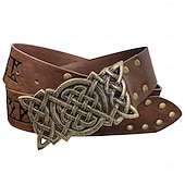 billige Tilbehør og mer-Punk og gotisk Kostymer i middelalderstil Renessanse Cosplay kostyme Midjebelte Knekt Viking Keltisk ridder Herre Dame Viking Halloween Karneval Maskerade Ytelse Stadie LARP Voksne Belte Midjebelte