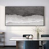 preiswerte Landschaftsgemälde-handgemaltes abstraktes, minimalistisches Strand-Acrylgemälde auf Leinwand, handgefertigt, große Wandkunst, Textur, Ozeanwellengemälde, individuelles Wabi-Sabi-Gemälde, Wanddekoration
