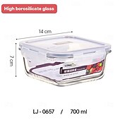 economico Stoccaggio cucina-Contenitore Per Il Pranzo In Vetro Borosilicato Ad Alto Contenuto Di Contenitori Per La Preparazione Dei Pasti Contenitori Per Alimenti In Vetro Con Coperchi Per La Cucina &amp; organizzazione