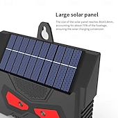 cheap Outdoor Wall Lights-Ultrasonic Animal Repellent Solar Outdoor Waterproof Ultrasonic Bird Repellent Explosive Flash Mouse Repellent USB Solar Charging Method Used for Home Garden Yard Garage Farm 1PC
