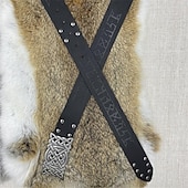 billige Tilbehør og mer-Punk og gotisk Kostymer i middelalderstil Renessanse Cosplay kostyme Midjebelte Knekt Viking Keltisk ridder Herre Dame Viking Halloween Karneval Maskerade Ytelse Stadie LARP Voksne Belte Midjebelte