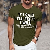 billiga Mäns grafiska t -shirt-Herr Grafiska tryck Rolig brevtryck T-shirt Grafiska utslagsplatser Bomull Kort ärm Grafisk Skjorta Svart Vit Marinblå Bekväm t-shirt Semester Gata Modedesignerkläder