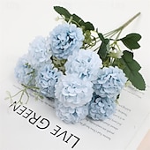 economico Il signor e la signora matrimonio-2 pezzi simulati di rosa artificiale palla crisantemo decorazione della casa ornamenti di fiori artificiali oggetti di scena di nozze fiori artificiali