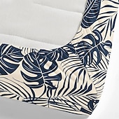 cheap Sheets &amp; Pillowcase-Leaves Spring Pattern Fitted Sheet Set 100% Cotton Ultra Soft Breathable Silky Bed Sheets Deep Pocket Bedding Sheets 3 Piece Queen King Size