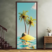 olcso Ajtófedelek-kókuszfa ajtóhuzatok ajtó kárpit ajtó függöny dekoráció háttér ajtó transzparens bejárati ajtóhoz parasztház ünnepi parti dekorációs kellékek