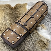 preiswerte Rüstung-Retro Vintage Punk &amp; Gothic Mittelalterlich Rüstung Armband Handgelenkstütze Wikinger Tempelritter Kreuzritter Ranger Schildmaid Bogenschießen Kostüm Herren Vikinger Fantasie Halloween Karneval