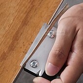 abordables Herramientas de Mano-Recorte de carpintería, cepillo de esquina de borde de cuchillo, recortador de bandas de borde especial, filete de biselado de madera, tablero raspador, herramienta de desbarbado