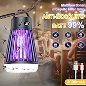 お買い得  電気蚊忌避剤-2in1マルチ機能の虫殺しライト - ポータブルホーム蚊トラップとキャンピングランタン