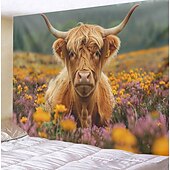 baratos tapeçarias de animais-praia iaque óculos de sol pendurado tapeçaria arte da parede grande tapeçaria mural decoração fotografia pano de fundo cobertor cortina casa quarto sala de estar decoração