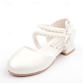 tanie Dziecięce buty dla księżniczki-Dla dziewczynek Szpilki Eleganckie buty Buty dla druhenek Buty księżniczki Buty do szkoły Sztuczna skóra Przenośny Oddychalność Antypoślizgowe Buty księżniczki Wielkie dzieci (7 lat +) Małe dzieci