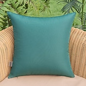 cheap Outdoor Pillow &amp; Covers-Solid Color Pillowcase Outdoor Waterproof Technology Pillowcase Coated Outdoor Garden Sofa Cushion Modern Simple 1pc