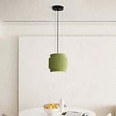 cheap Island Lights-Pendant Lamp, Japanese Style Pendant Lamp, Round Resin Lampshade, Metal Base, Hanging Chandelier, E27 Base, Screw Mouth, Decorative Pendant Light for Kitchen Island, Dining Room, Bar 110-240V