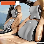 cheap Car Seat Covers-2 PCSCar Headrest Lumbar Support Lumbar Cushion Memory Foam Cushion Backrest Lumbar Pillow Car Comfortable Neck Pillow Car Accsesorie