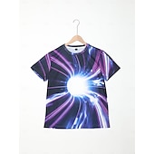 cheap 3D T shirts-Men&#039;s Graphic Optical Illusion T Shirt Tee Short Sleeve T shirt 3D Print Round Neck Shirt Exaggerated Basic Daily Green / Black Light Green Pink Clothing Apparel Normal S M L XL XXL 3XL 4XL