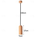 economico Design del Cilindro-lanterna a sospensione 1 luce 7 cm lampada a sospensione design metallo moderno 110-120v 220-240v