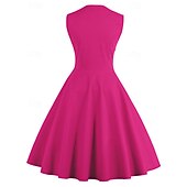 ieftine Rochii-Buline 1950 Rochie de Cocktail Rochii O rochie de linie Rochie Flare Buline Pentru femei Mascaradă Evenimente / Petrecere Petrecerea Burlăcițelor Adulți Rochie Rochii de acasă