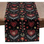 baratos Toalhas de Aparador-Inspirado em william morris arte estilo impressão corredor de mesa estilo country, decoração de mesa de jantar de cozinha, corredores de mesa de decoração de impressão para interior ao ar livre casa
