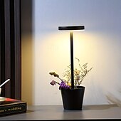 cheap Table Lamps-Cordless Table Lamp  with Flower Basket Design  3-Levels Brightness Stepless Dimming Table Light Rechargeable Battery Powered LED Desk Lamp for Restaurant/Home/Patio