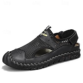 preiswerte Outdoor-Sandalen-Braune Mesh-Sandalen für Herren – atmungsaktive und stylische Sommerschuhe für Strand, Urlaub &amp; Outdoor-Aktivitäten