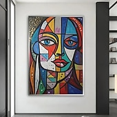 preiswerte Gemälde mit Menschen-handgemaltes Ölgemälde Pablo Picasso, berühmtes Gemälde aufgerollte Leinwand, berühmtes Mädchen, Leinwandkunst, kein gerahmtes Wandkunstgemälde, Heimwanddekoration
