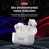 levne TWS Pravá bezdrátová sluchátka-Lenovo LP70 Bezdrátová sluchátka TWS V uchu Bluetooth 5.2 Stereo Zrušení okolního hluku ENC Dlouhá životnost baterie pro Apple Samsung Huawei Xiaomi MI Jóga Každodenní použití cestování Mobiln
