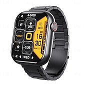 お買い得  スマートウォッチ-F57 スマートウォッチ ブルートゥース通話 1.91インチスクリーン 24時間 血糖値 心拍数モニタリング 温度 血圧 酸素