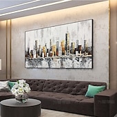 cheap Landscape Paintings-Large New York City Landscape painting hand painted Large urban art painting Urban Wall Art handmade New York Wall Art city art painting Hand-painted city painting