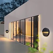 cheap Outdoor Wall Lights-Led Wall Lamp，Outdoor Modern Style Metal Acrylic Wall Lamp, Suitable For Corridors, Entrances And Courtyards,Warm White 85-265V