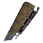 preiswerte Rüstung-Retro Vintage Punk &amp; Gothic Mittelalterlich Rüstung Armband Handgelenkstütze Wikinger Tempelritter Kreuzritter Ranger Schildmaid Bogenschießen Kostüm Herren Vikinger Fantasie Halloween Karneval