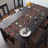 baratos Toalhas de Aparador-Inspirado em william morris arte estilo impressão corredor de mesa estilo country, decoração de mesa de jantar de cozinha, corredores de mesa de decoração de impressão para interior ao ar livre casa