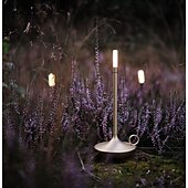 economico Lampade da tavolo-Lampada da tavolo senza fili in alluminio touch a forma di candela con dimmer touch di tipo C ricaricabile lampada da tavolo per interni camera da letto soggiorno decorazione
