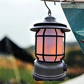 cheap Flashlights &amp; Camping Lights-LED Outdoor Camping Lantern Rechargeable LED USB Tourist Hook Torch Retro Style Rechargeable LED Camping Lamp for Outdoor Tent Night Light Emergency Lantern