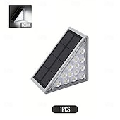 Недорогие Наземные огни-Солнечные фонари на террасе с датчиком движения, светильники для ступенек, водонепроницаемые уличные светильники для ступенек, автоматическое включение/выключение солнечных фонарей для ступенек, лестниц, крыльцо, двор, патио, дорожка, украшение