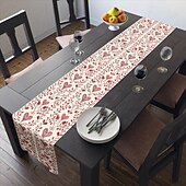 baratos Toalhas de Aparador-Inspirado em william morris arte estilo impressão corredor de mesa estilo country, decoração de mesa de jantar de cozinha, corredores de mesa de decoração de impressão para interior ao ar livre casa