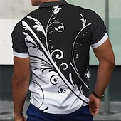 economico Polo stampata da uomo-Per uomo Polo Hawaiane Maglia da golf Manica Corta Magliette polo Camicie con Colletto Casual Abbigliamento mare Abbigliamento da vacanza Abbigliamento tropicale Abiti da festa Stampa 3D Polo con