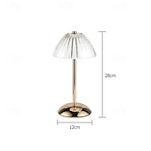 preiswerte Tischlampen-Kristall-Tischlampe, modern, minimalistisch, Touch, 3-farbig, stufenlose Dimmung, wiederaufladbar über USB, mit weichem Licht und langlebigem Akku