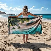 Недорогие наборы пляжных полотенец-пляжное полотенце удобные одеяла любовь морская серия банное полотенце большое полотенце с 3d принтом полотенце банное полотенце пляжная простыня одеяло классическое 100% микроволокно