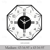 Недорогие металлический декор стен-Большие настенные часы для декора гостиной 16-дюймовые бесшумные современные настенные часы настенные часы на батарейках не тикающие черные деревянные декоративные часы настенные для кухни спальни