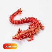 voordelige Beelden-3D-geprinte kristallen draak edelsteen draak 3D gelede draak speelgoed draaibaar en draak Chinees flexibel realistisch ornament