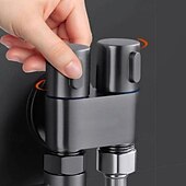 economico Gadget bagno-mini doccia a doppio comando, spruzzatore per bidet per WC portatile, kit spruzzatore per bidet per WC da bagno