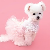 abordables Robes-Chien Chat Robe Mignon Occasionnel Hiver Respirant Doux Lavable Confortable Extérieur Décontracté Quotidien Vêtements pour Chiens for Bichon Frisé Spitz Nain Bébé Animal Papillon Petit