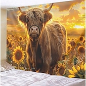 baratos tapeçarias de animais-praia iaque óculos de sol pendurado tapeçaria arte da parede grande tapeçaria mural decoração fotografia pano de fundo cobertor cortina casa quarto sala de estar decoração