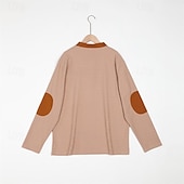 baratos Polo Clássico Masculino-Homens Polos de botões Textura Casual Feriado Clássico Manga Longa Moda Básico Bloco de cor Secagem Rápida Verão Primavera Normal Preto Azul Marinho Escuro Caqui Cinzento Polos de botões