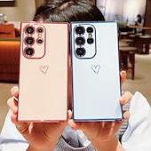 levne Pouzdra pro Samsung-telefon Carcasă Pro Samsung Galaxy S24 S23 S22 S21 Ultra Plus A54 A34 A14 A53 A33 A23 A13 A12 A52 S25 Ultra Zadní kryt Nárazuvzdorné TPU Pokování