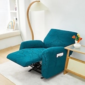 billiga Vilstol och länstol-jacquard fåtölj överdrag överdrag lazyboy överdrag soffstolsöverdrag 4-delade set, halkfri vilstol med förvaringsfickor möbelskydd för vardagsrum